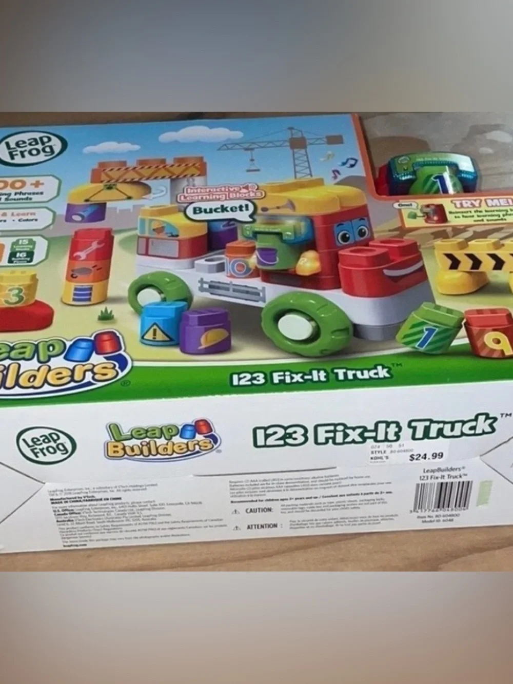 LeapFrog LeapBuilders 123 Fix-It Truck, Multicolor